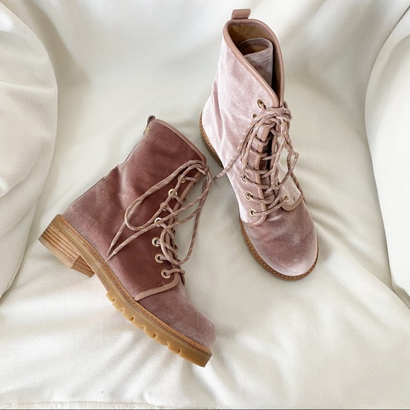 Stuart Weitzman Metermaid Velvet Combat Boots Size 7.5/8 Worn Once! - Picture 13 of 15